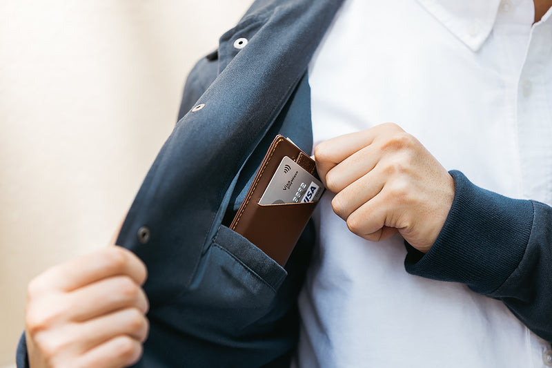 Card Sleeve Wallet - Charcoal - Modern & Dandy